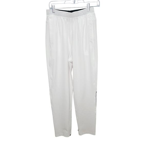 Under Armour White Elastic Waist Ankle Zipper Women's  Pants Size M - Picture 1 of 15